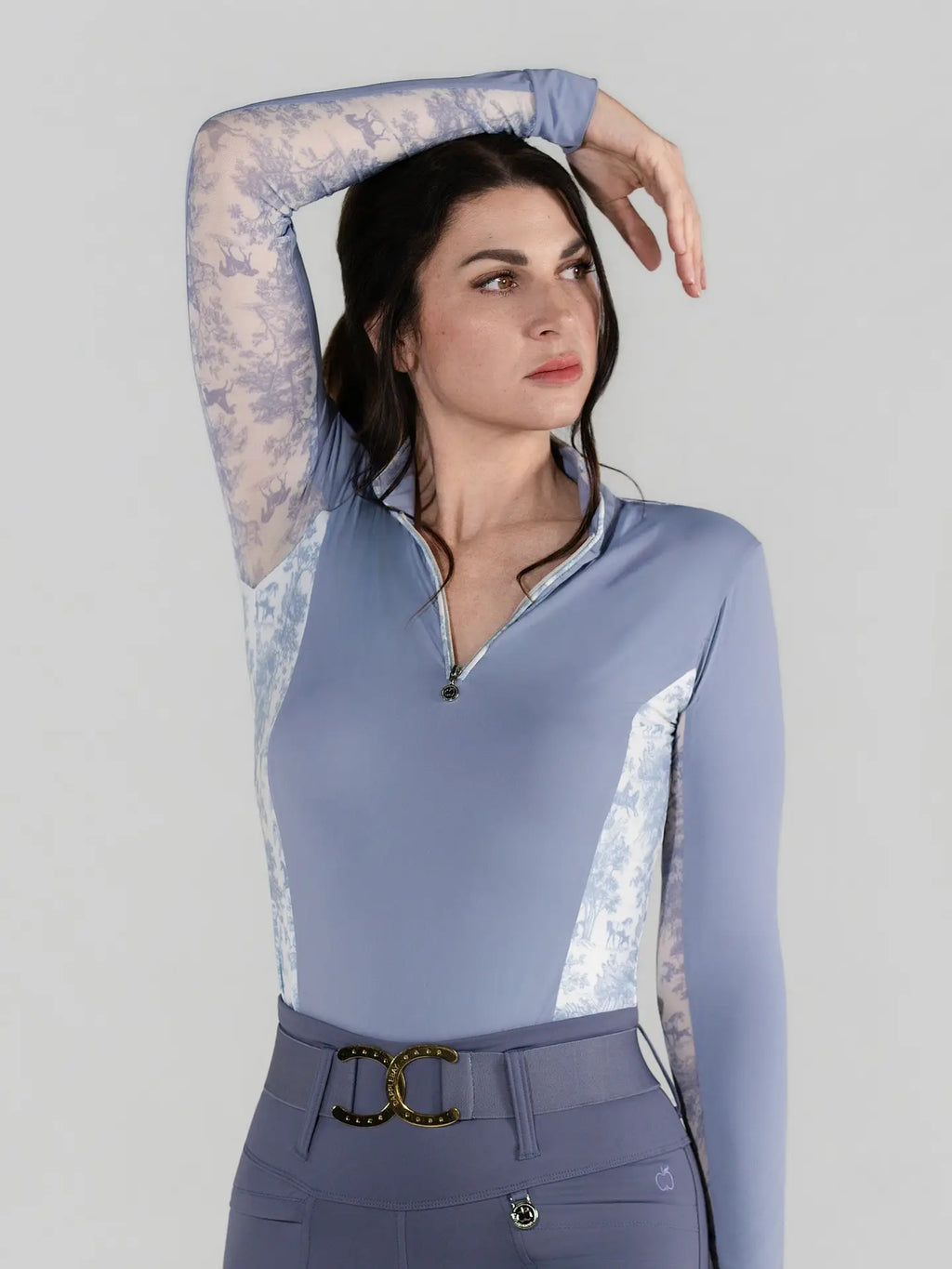 Dapplebay Grace 1/4 Zip Top-Moonrise
