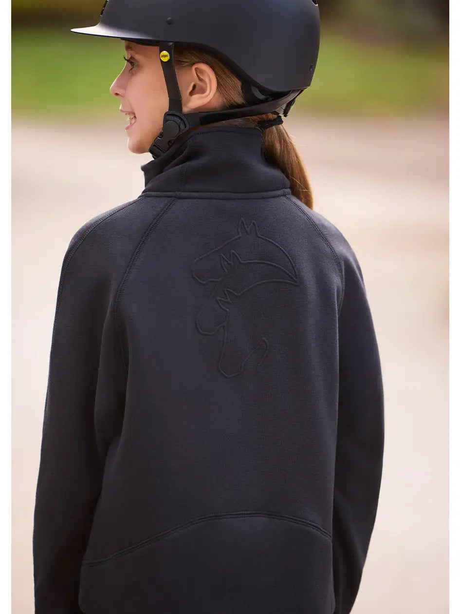 Kids Etched Equine Half Zip Sweatshirt