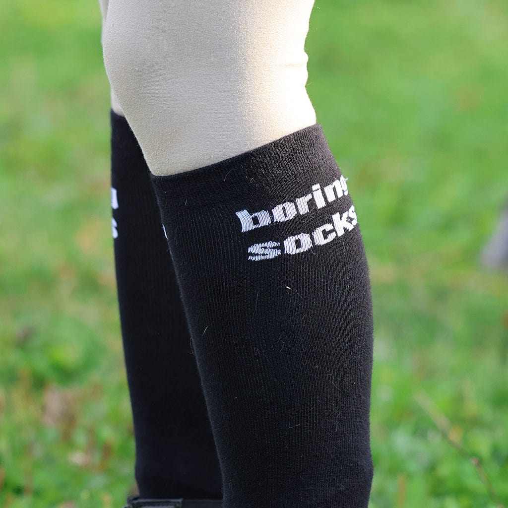'Boring' Knit Boot Socks