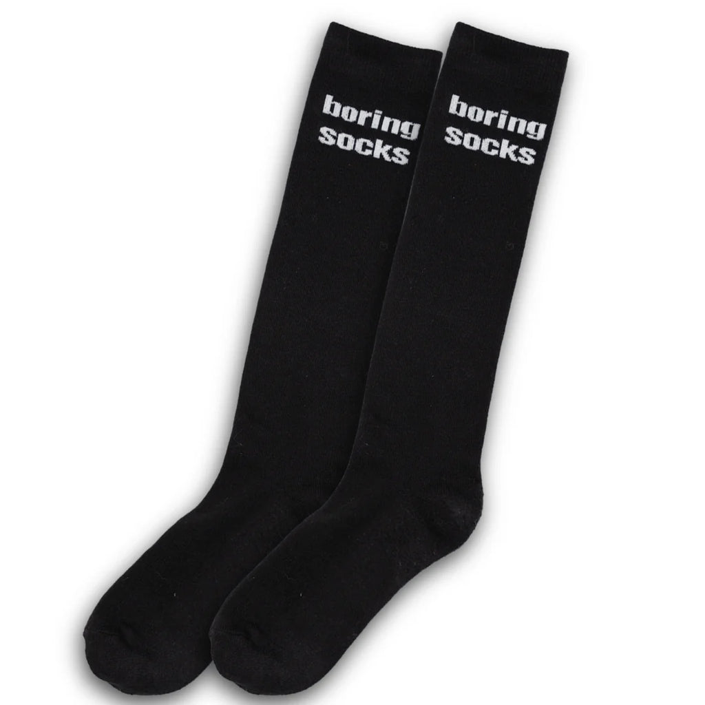 'Boring' Knit Boot Socks