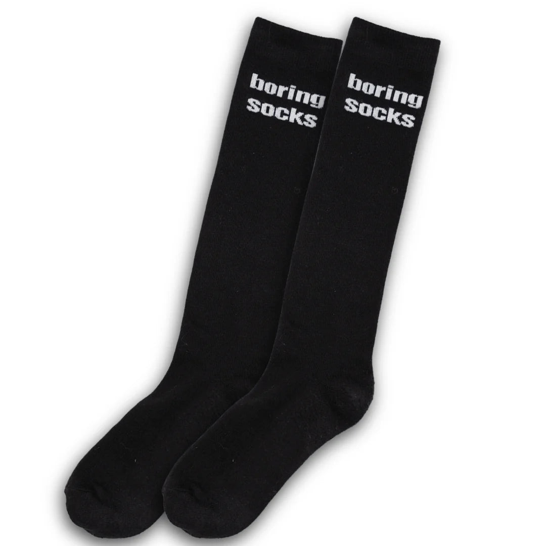 'Boring' Knit Boot Socks