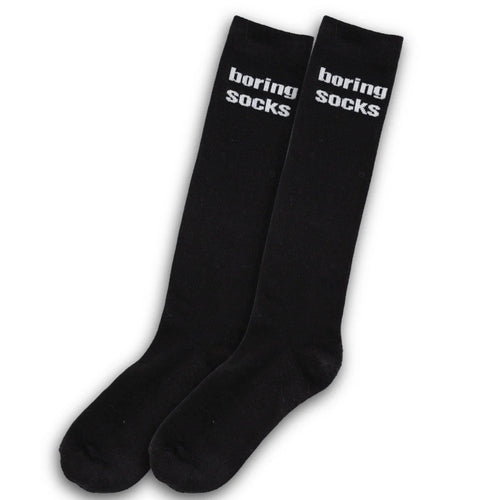 'Boring' Knit Boot Socks