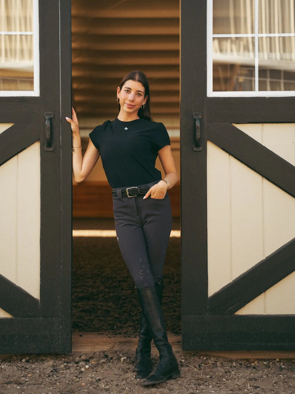 Chloe Lightweight Breeches | Graphite Gray