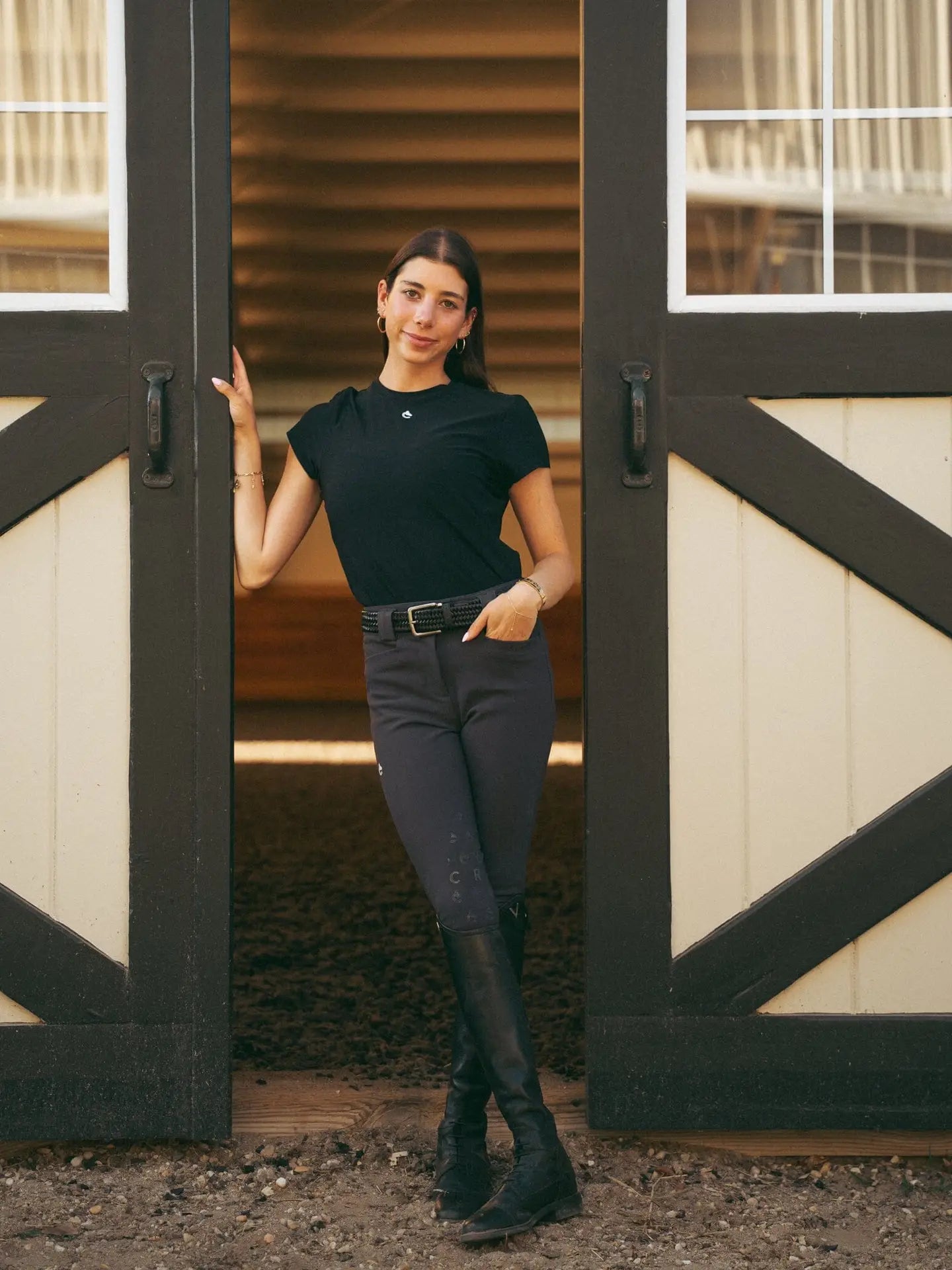 Chloe Lightweight Breeches | Graphite Gray