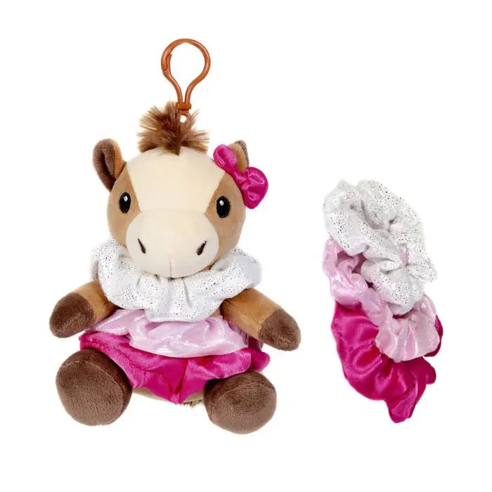 6" Horse Plush with Scrunchies