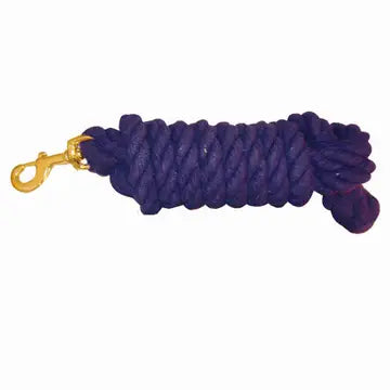 Cotton Lead Rope with Brass Snap 3/4" X 10'
