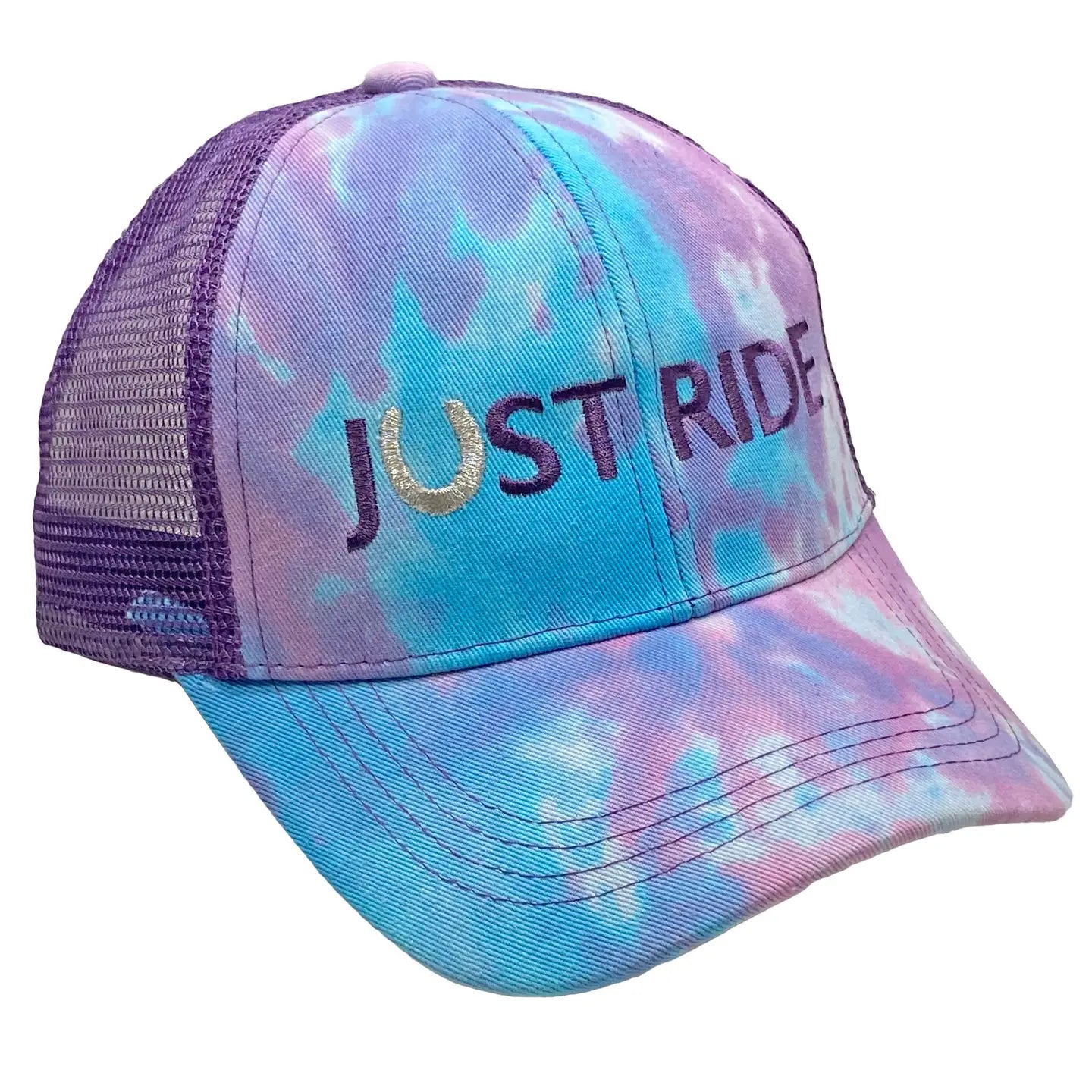 Just Ride High Bun Hat - Purple