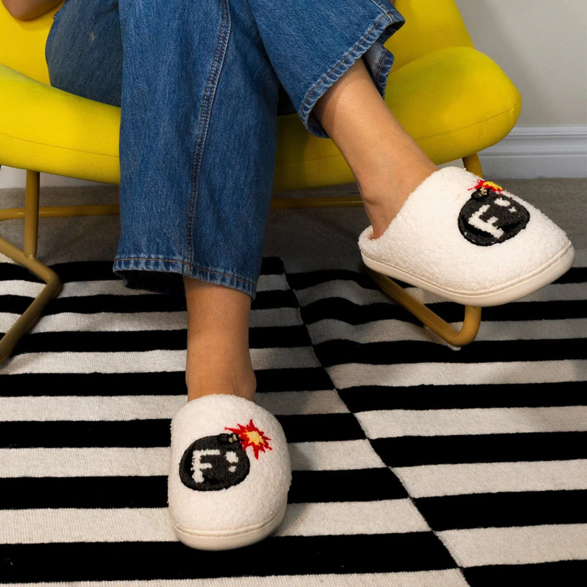 D&S F Bomb Slippers