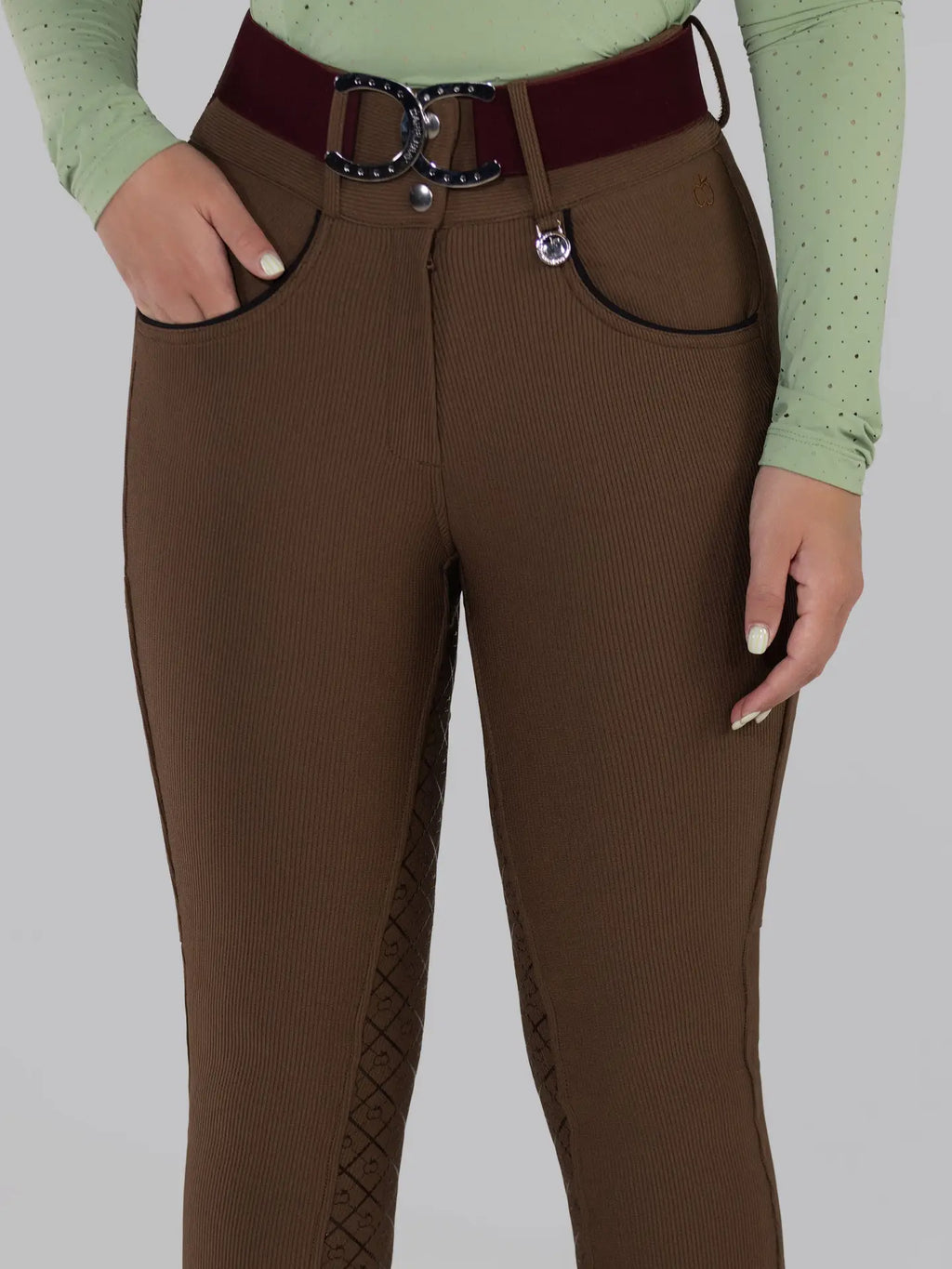 Dapplebay Pro Ribbed Silicone Full Seat Breeches