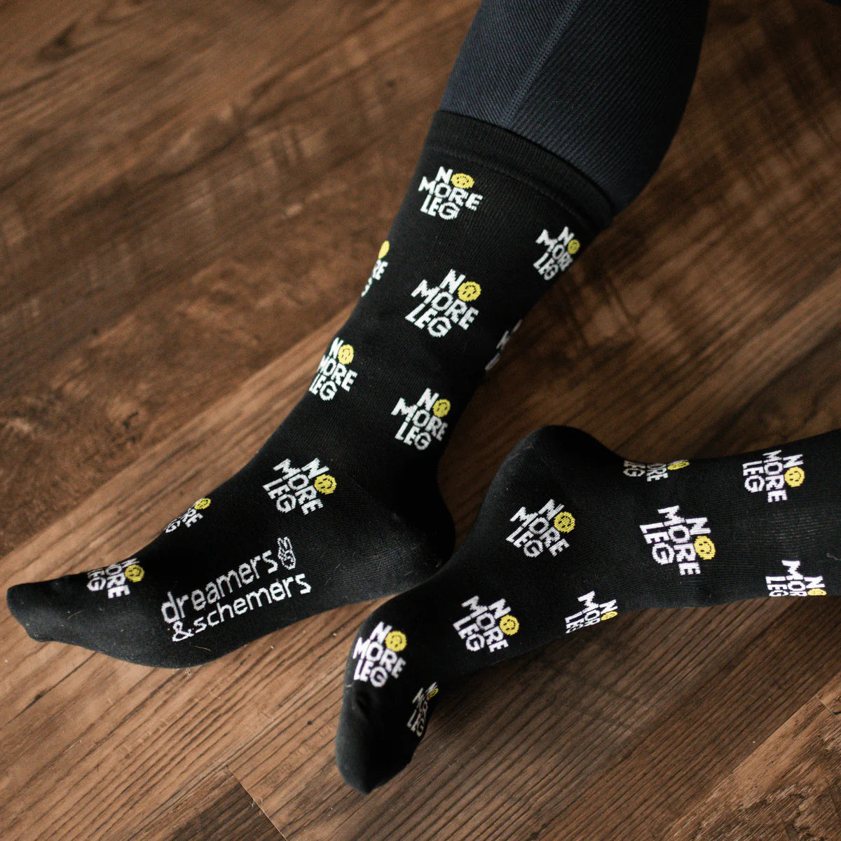 Dreamers and Schemers Crew Socks - No More Leg