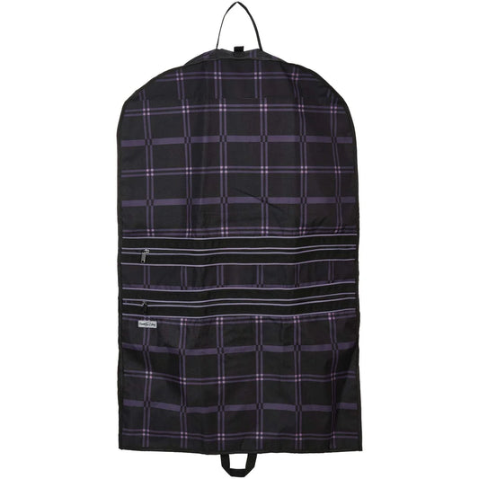 Chestnut Bay 3" Gusset Garment Bag - Black Plaid