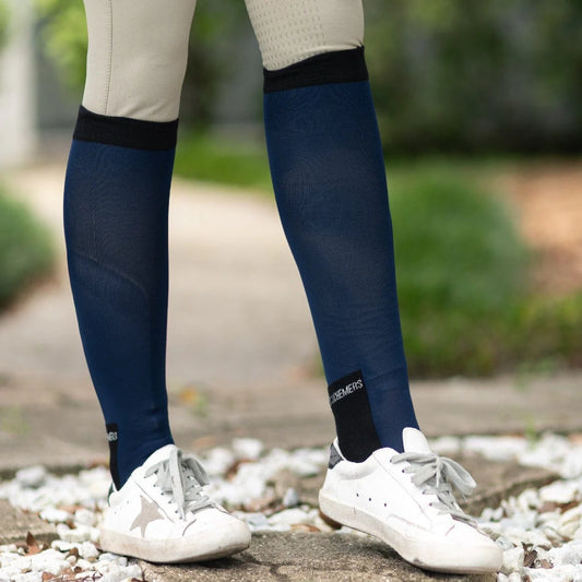 Dreamers & Schemers Boot Socks - Simple Solids Navy Blue