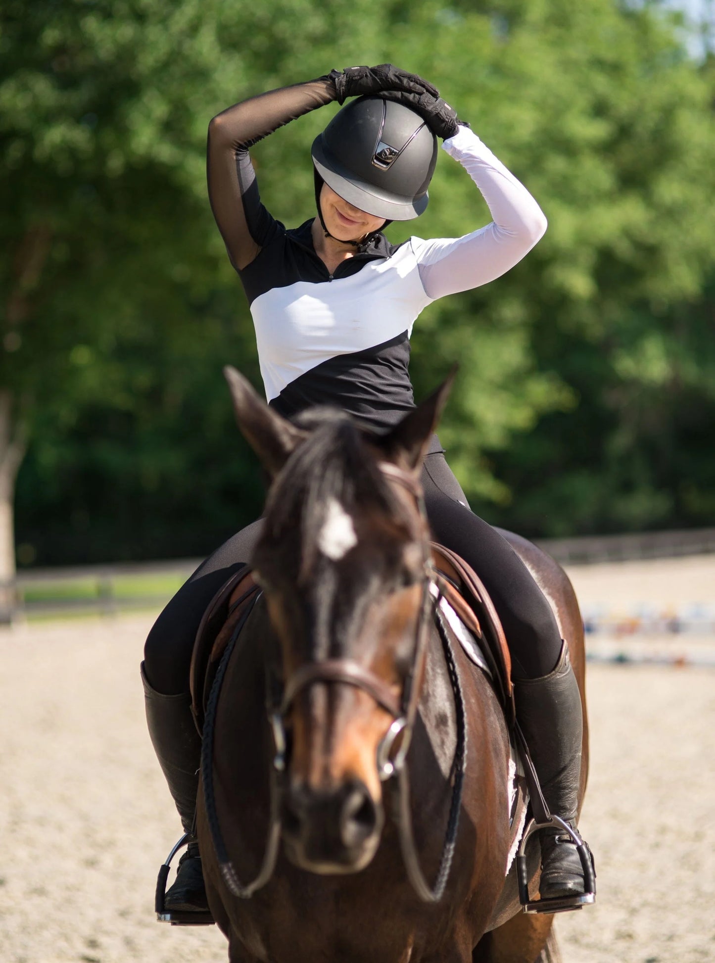 Criniere Sophie Long Sleeve - Black/White