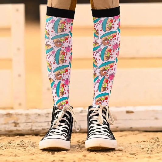 Dreamers & Schemers Boot Socks - Banana Split