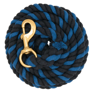 Weaver Cotton Lead Rope - Black & Blue