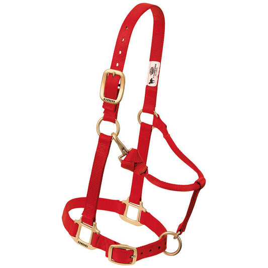 Weaver Adjustable Nylon Halter - Red