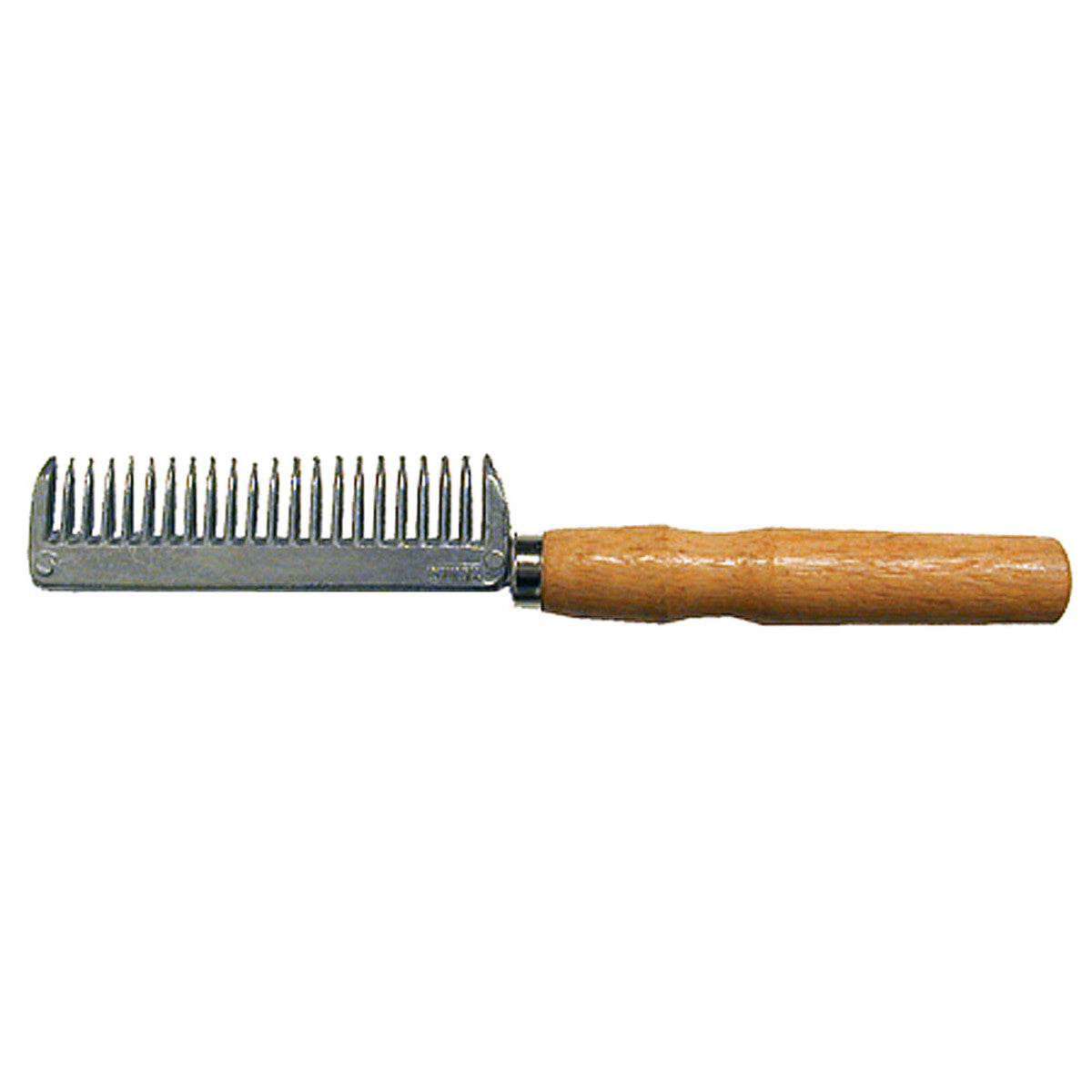 Aluminum Pulling Comb with Wooden Handle