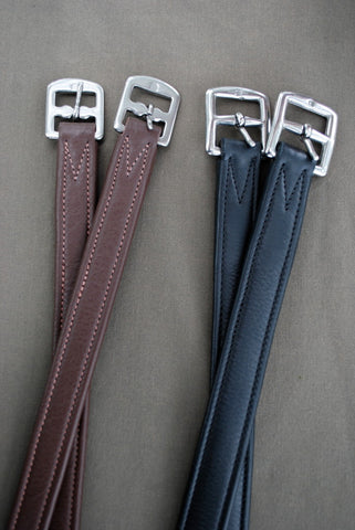 Red Barn Calf Lined Stirrup Leathers