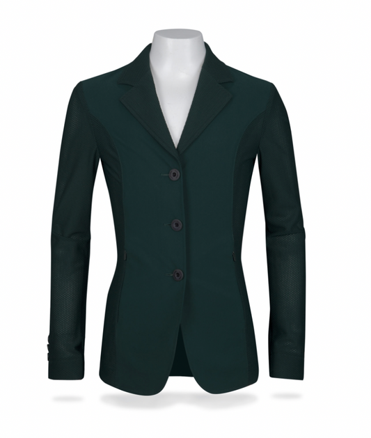 RJ Classics Harmony Jr. Girls Mesh Show Coat - Green Gables