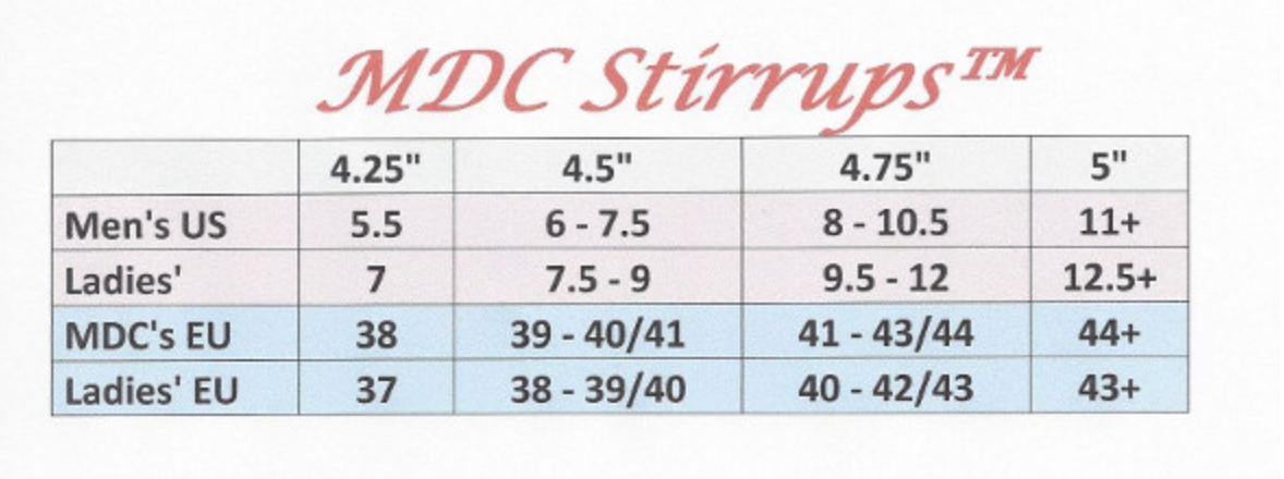 MDC 'S' Classic Stirrups