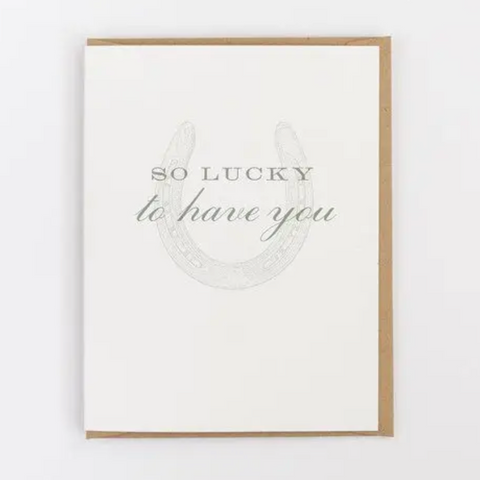 So Lucky Greeting Card