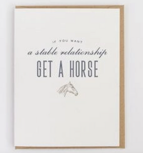 Stable Relationship Greeting Card