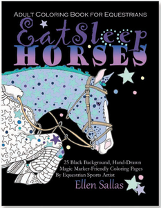 Eat Sleep Horses Coloring Book