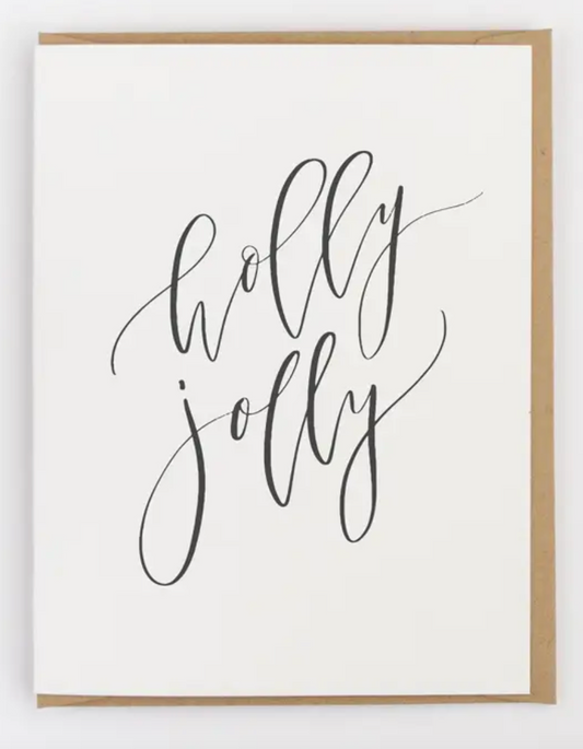 Holly Jolly Greeting Card