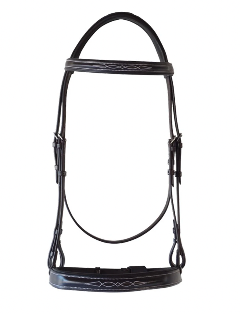 RH Padded Wide Nose Fancy Stitched Bridle