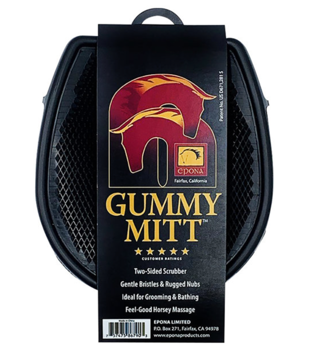 Epona Gummy Mitt Horse Groomer
