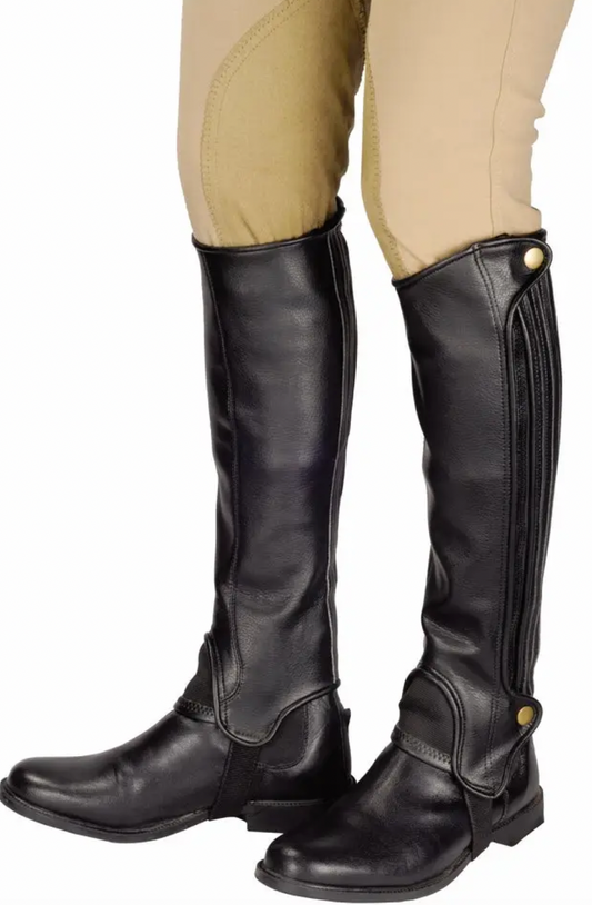 TuffRider Adult Grippy Grain Half Chaps