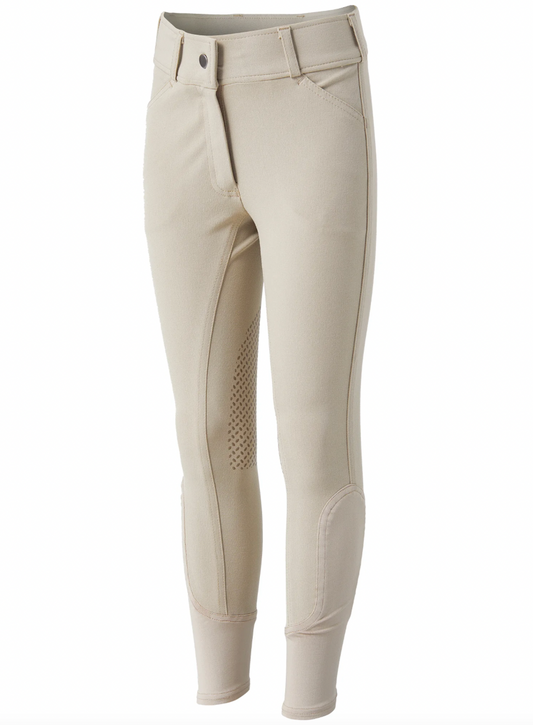 RH Equestrian Ladies Tan Knee Patch Breeches