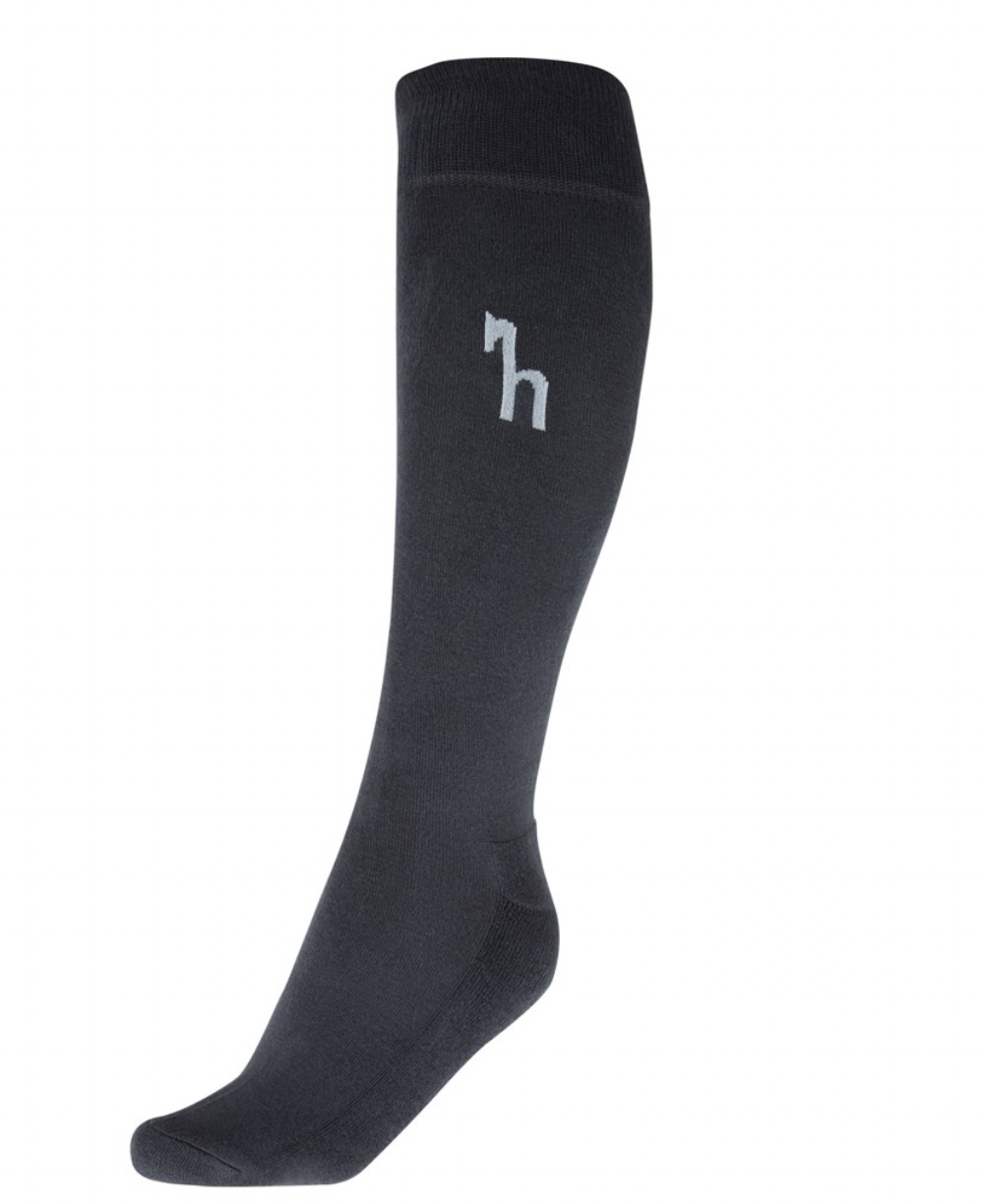 Horze Women's Bamboo Winter Knee Socks - Blackened Pearl