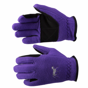 Horze Kid's Fleece Gloves - Violet