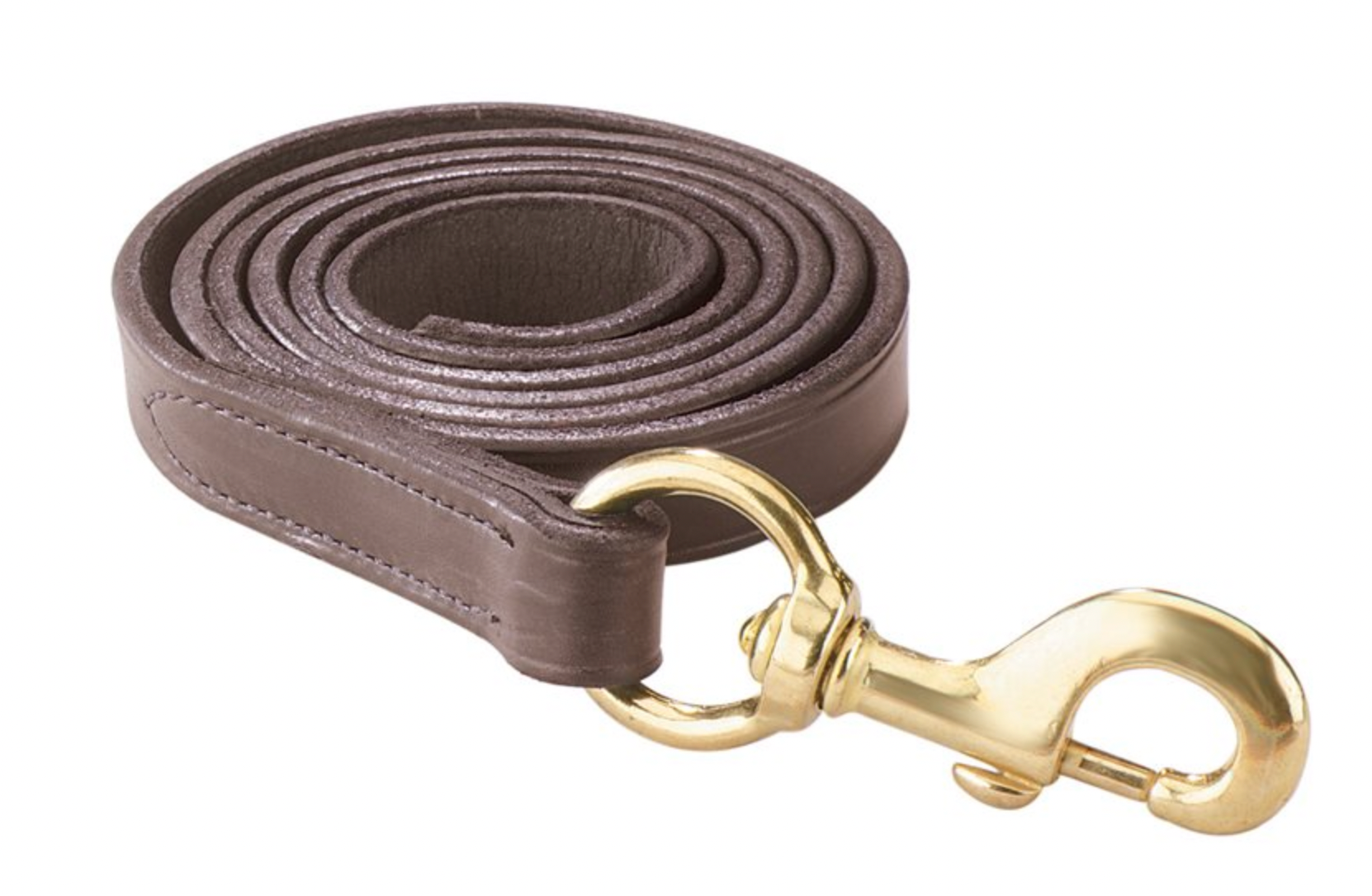 Perri's Havana Leather Lead with Snap