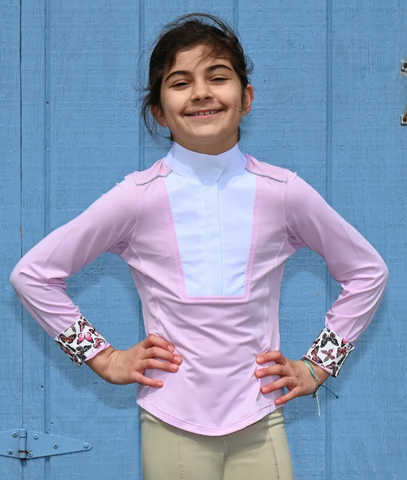 Chestnut Bay SkyCool Liberty Youth Show Shirt - Orchid