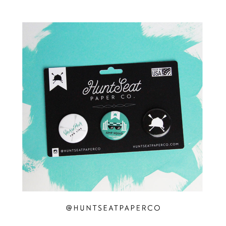 Hunt Seat Paper Co. Button Pack